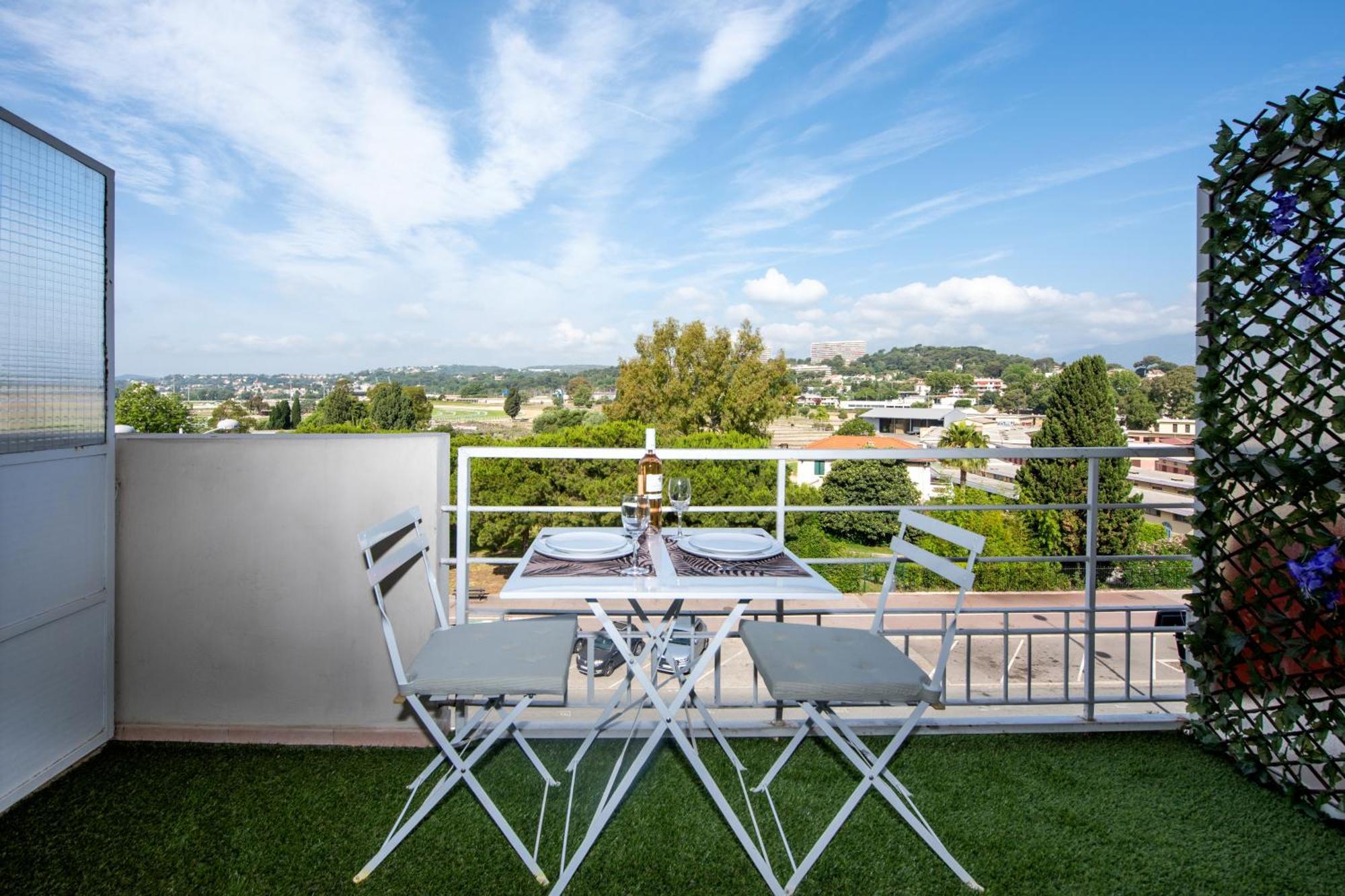 Appartement Vue Mer Cagnes-sur-Mer Eksteriør bilde