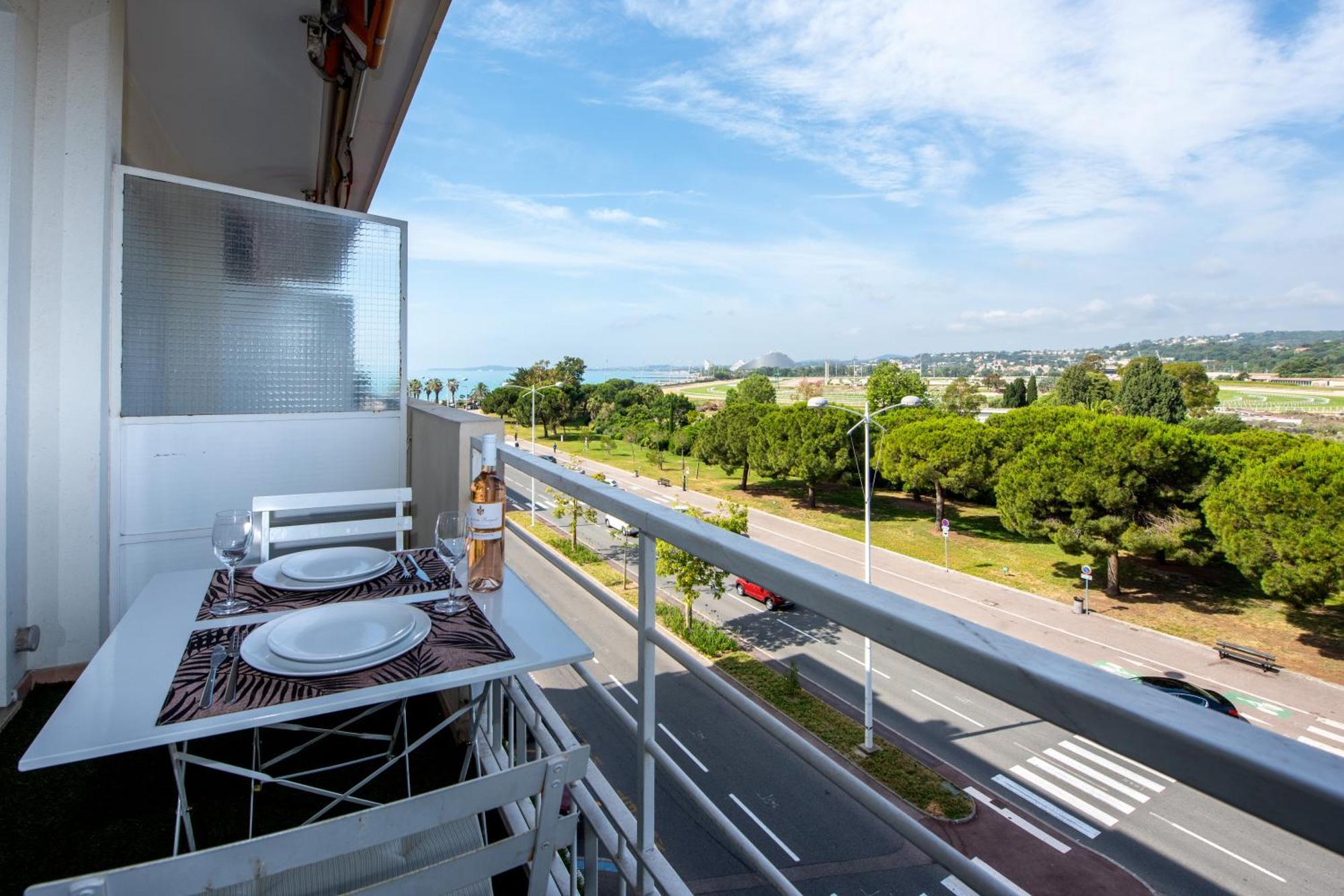 Appartement Vue Mer Cagnes-sur-Mer Eksteriør bilde