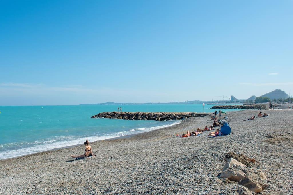 Appartement Vue Mer Cagnes-sur-Mer Eksteriør bilde